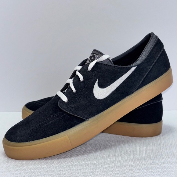 Rare Nike SB Zoom Stefan Janoski Skateboarding Shoes Black Gum Mens Size 13 NWOT - Picture 1 of 8